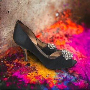 Badgley Mischka Rhinestone heels